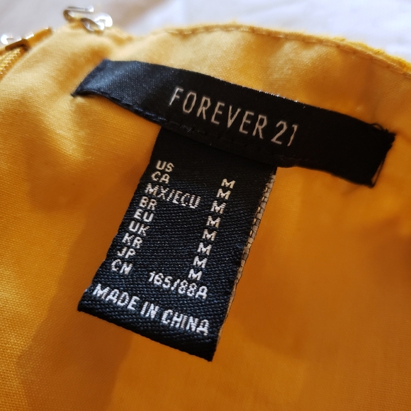 Forever 21 Yellow dress - Picture 3 of 6